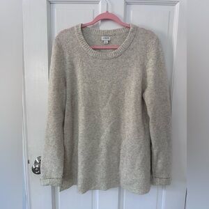 J Crew Cozy Cream Oversized Sweater